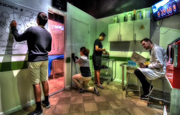 People finding clues in the lab
