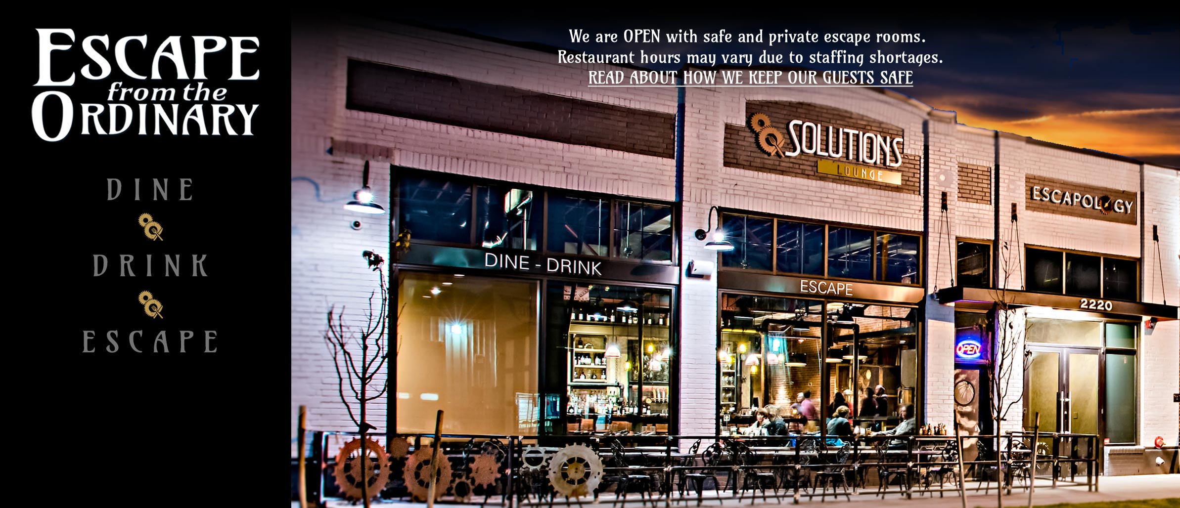 Solutions Restaurant Exterior photo and home page image